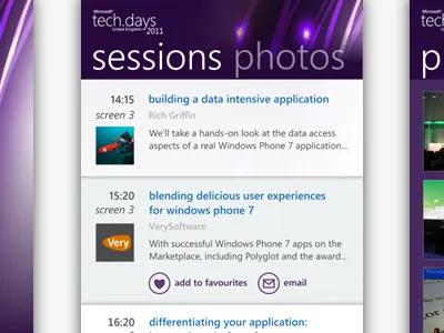 Microsoft TechDays Windows Phone app design app metro modern verysoftware windows phone