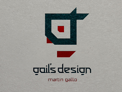 gail's design logo - typo design bird cock cube gallo logo logotype martin rooster self squere typo typography