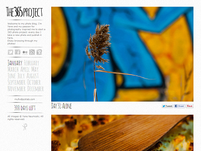 365 photo project 365project blog grunge photo photography sidebar texture web