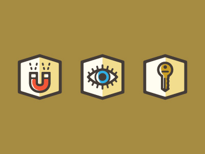 Security Icons dont touch eyeball icons illustration key magnet mystery security top secret