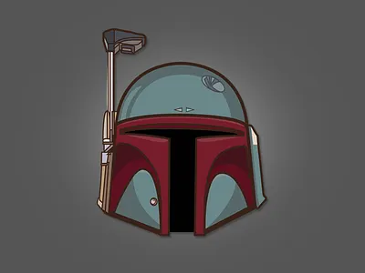 Rebound - Boba Fett boba fett helmet star wars vector