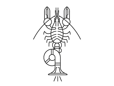 Trombostacean animal icon line music