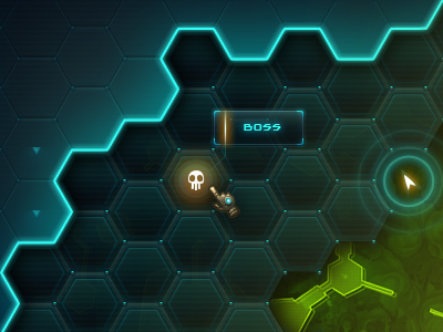 Wildstar Map concept cursor futuristic game ui hex hex pattern icon map mmo photoshop radar skull space tech terrain tooltip wildstar