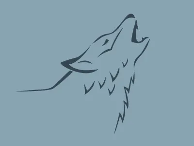 howl howling illustration line drawing wolf