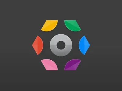 Gear 1.6 android branding color golden ratio google grid icon identity logo minimalism negative space ϕ