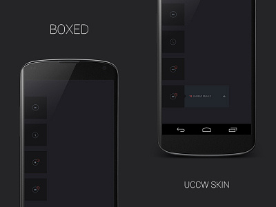 Boxed - UCCW Skin android box dark flat minimal simple uccw