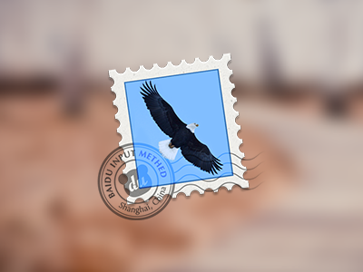 Stamp bird eagle email icon iconmoon mail stamp