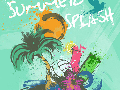 Carnival Del Sol design fun graphic poster spring