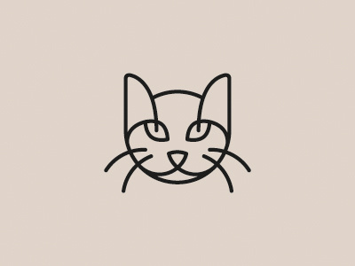 Mog animal cat icon illustration