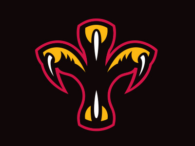 Polk State black claw eagle gold red talon tertiary