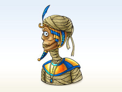 Mummy decean digital icon illustration mummy nelutu painting photoshop