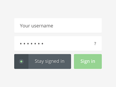 Your username app flat form input interface login sign in ui