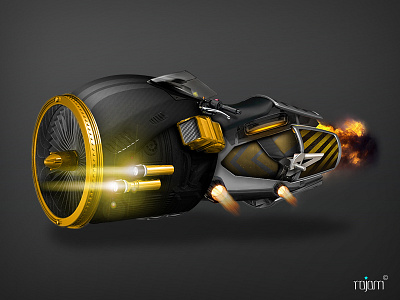 Xinvasion airplane bike design engine fire manipulation modern motorcycle scifi