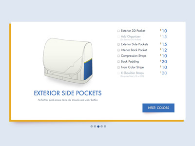 Product Customizer 2 e commerce futura minimal ui web design