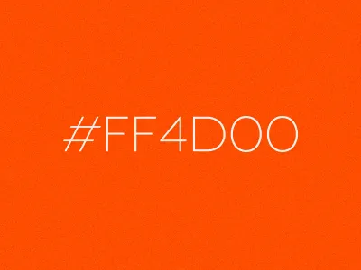 #ff4d00 for the win color hex orange