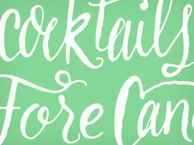 Event Lettering. brush calligraphy fun golf ink lettering ligature script