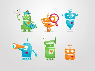 Technology With Heart illustration robot