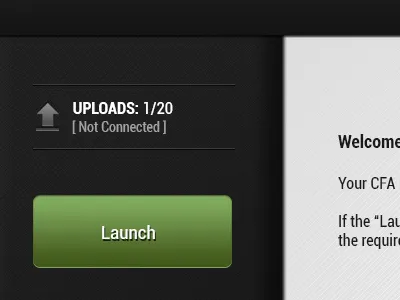 Application Launcher green grey texture ui