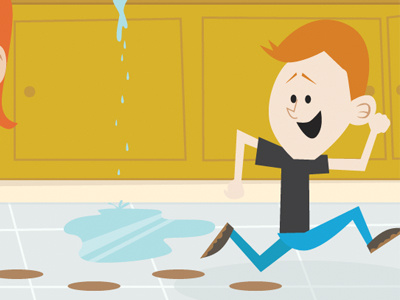 Naughty Kid boy kid kids kitchen mud run