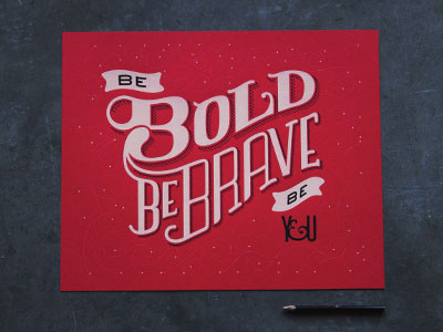 Fresh off the Press bold loft poster screenprint typography united