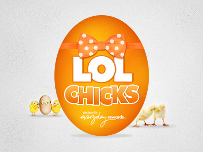 LOL Chicks campaign design digital logo