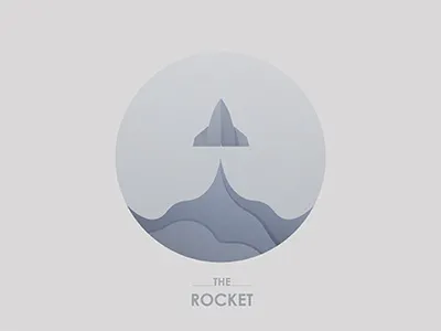 The Rocket cloud illustration logo rocket sky smoke the rocket vector yp © yoga perdana