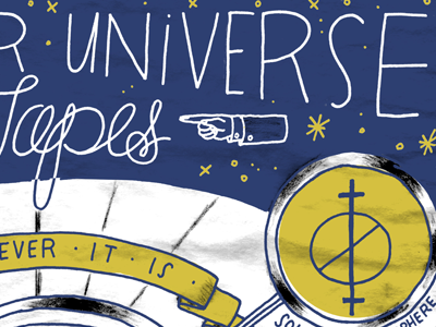 Mirror Universe Flyer brush digital flyer illustration ink music pencil show tuesday bassen type