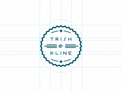 Trish & Kline brand design emblem icon identity jardo logo mark stamp