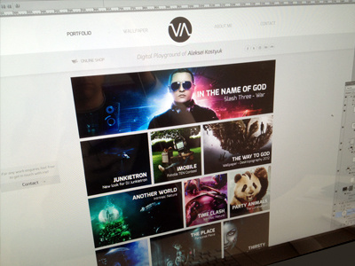 Visio Art - Portfolio Relaunch art design portfolio redesign relaunch website