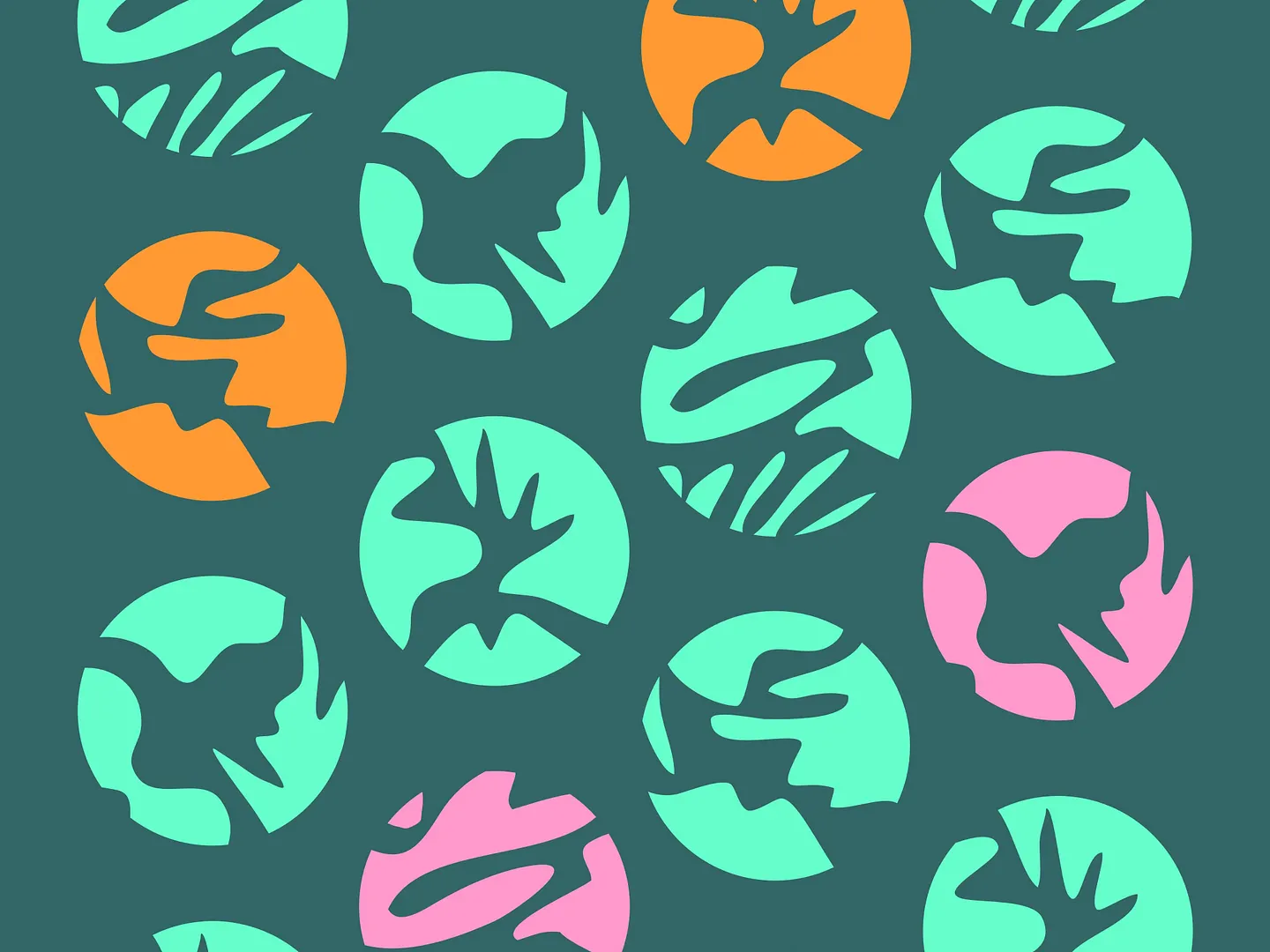 Vibrant Nature Pattern Design for Websites