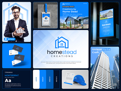 Home Stead Property, Real Estate Logo Design & Brand Identity brand identity design branding building logo construction logo design graphic design home logo identity design logo logo design logo process logoprocess property logo real estate logo