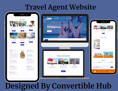 Trave Agent Website agent branding design explore flyout funnel graphic design logo travel ui website