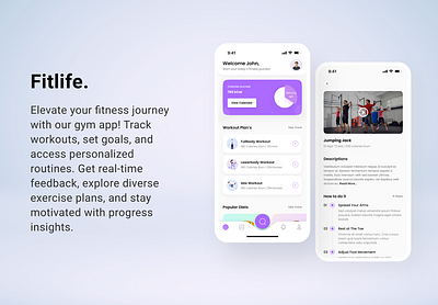 Fitness App UI Design fitness ui ux