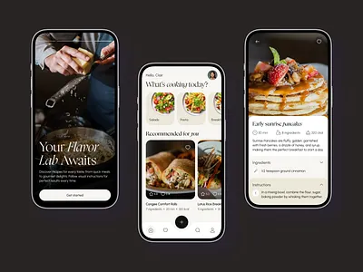 Food Recipes Mobile App app design food recipe ui ux