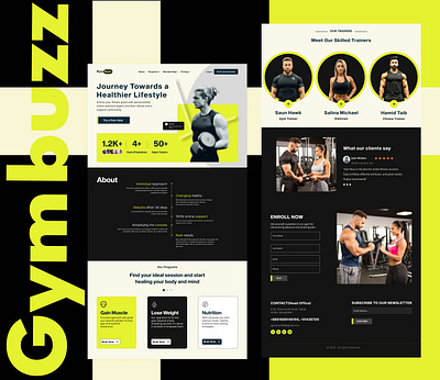 Gymbuzz | An online workout website. excercise fitness gym gymbuzz health online gym ui ux website workout