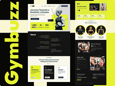 Gymbuzz | An online workout website. excercise fitness gym gymbuzz health online gym ui ux website workout