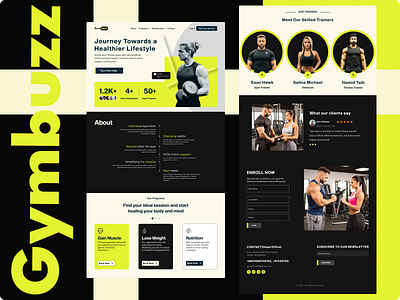 Gymbuzz | An online workout website. excercise fitness gym gymbuzz health online gym ui ux website workout