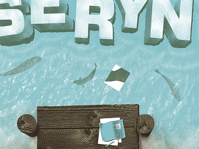 SXSW gig poster band fishy flatstock here illustration poster seryn sxsw