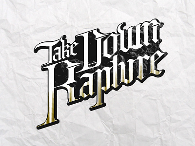 TDR Logo calligraphy cd custom gold logo music