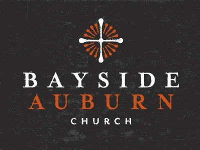 Bayside Auburn Logo B brand branding church cross logo sun