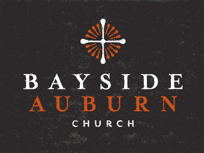 Bayside Auburn Logo B brand branding church cross logo sun