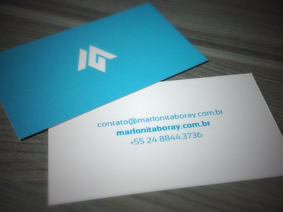 Personal business card blue branding business card card identity itaboray m marlon simplicity