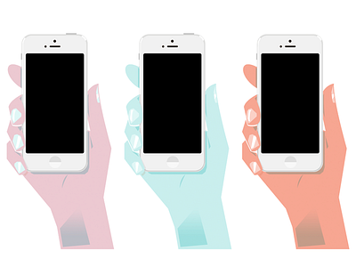 Hands blue boobies christopher paul gradient hand illustration iphone iphone 5 orange purple tinder