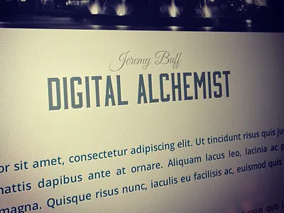 Digital Alchemist alchemist great vibes font moonshiner font portfolio slogan typography web web design web portfolio