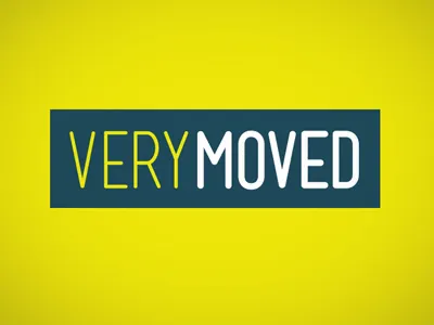 VeryMoved Logo Concept A branding identity logo moving