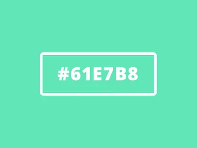 #61E7B8 color flat teal
