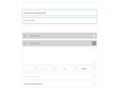 Simple Input Fields and Drop downs app drop downs flat form ui