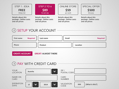 My Import Label form signup