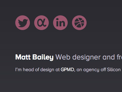 mattbaileydotco dark holder page home page icons