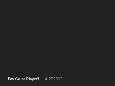 Favorite color playoff black color